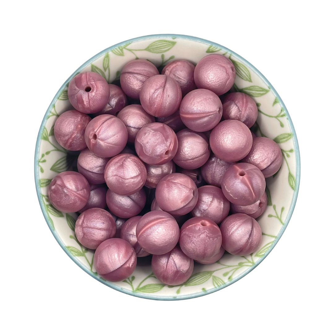 Siliconen Kralen Purple Pearl